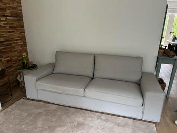 IKEA 3-zits lichtgrijs KIVIK bank in nette staat! - afbeelding 3