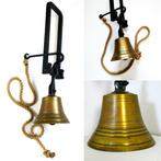 Origineel antieke trekbel kloosterbel schoolbel bel 6144 gr., Ophalen of Verzenden, Brons