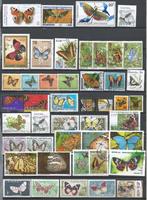 45 postzegels met vlinders 2, Postzegels en Munten, Postzegels | Thematische zegels, Verzenden, Gestempeld, Dier of Natuur