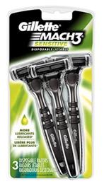 Gillette Mach3 Sensitive 3 stuks (3 pakjes voor €10,-), Ophalen of Verzenden, Nieuw, Gehele gezicht, Verzorging