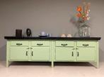 Werkbank, Dressoir, Groene werkbank, Toonbank, Kookeiland, Ophalen of Verzenden