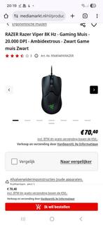 Razor viper mini orgineel - mag voor mooi prijsje weg, Computers en Software, Muizen, Ophalen of Verzenden