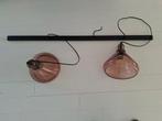 2 mooie als nieuwe hanglampen met plafondbalk glas, Ophalen, Zo goed als nieuw, Glas
