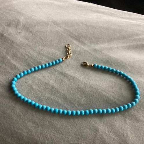 Enkelbandje met edelsteen Blauwe Howliet NIEUW, Sieraden, Tassen en Uiterlijk, Enkelbandjes en Enkelkettinkjes, Nieuw, Overige materialen