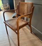 Vintage Houten Webbing Stoel, Huis en Inrichting, Ophalen, Gebruikt, Bruin, Eén