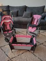 Bayer Chic 2000 Set: Tweelingwagen, Reisbedje & Kinderstoel, Kinderen en Baby's, Speelgoed | Poppen, Ophalen of Verzenden, Gebruikt