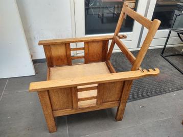 Art deco stoel met werk | verstelbare rug beschikbaar voor biedingen