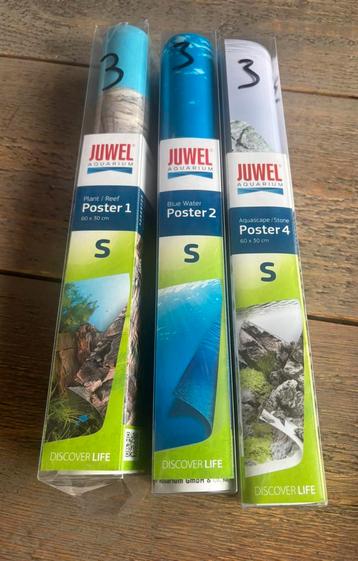 NEW:3x JUWEL dubbelzijdige achtergrondposter size S 60x30cm beschikbaar voor biedingen