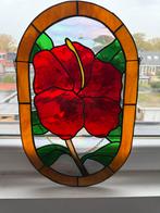 Grote glas in lood Tiffany raamhanger, Antiek en Kunst, Antiek | Glas en Kristal, Ophalen of Verzenden