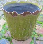 CUSCO - BLOEMPOT - KERAMIEK - CRAQUELE - RAFELRAND - APART, Tuin en Terras, Bloempotten, Rond, Nieuw, Ophalen of Verzenden, Aardewerk