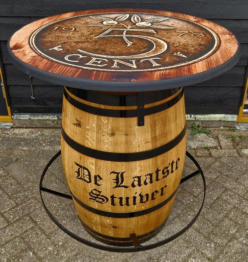 Tontafel statafel met eigen reclame ''De Kornschuur'', Huis en Inrichting, Tafels | Statafels, Nieuw, Ophalen of Verzenden
