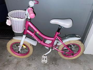 Little Mermaid Roze Meisjesfiets 12 inch mand terugtraprem beschikbaar voor biedingen