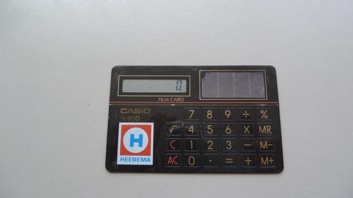 Heerema vintage Casio Film Card Calculator SL-800, Diversen, Rekenmachines, Ophalen of Verzenden