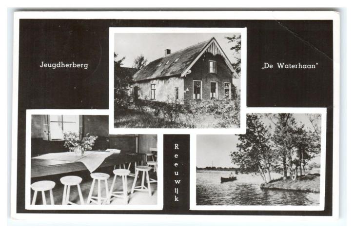 Reeuwijk, Jeugdherberg "De Waterhaan" Lees beschrijving, Verzamelen, Ansichtkaarten | Nederland, Gelopen, Zuid-Holland, 1940 tot 1960