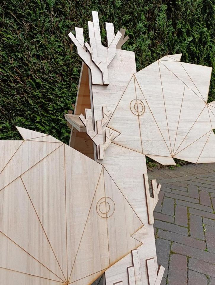 "Vissen in een zeekoraal" Decoratie staande versiering hout, Huis en Inrichting, Woonaccessoires | Overige, Zo goed als nieuw