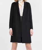 Zara zwarte wollen mantel jas losse pasvorm maat S, Nieuw, Ophalen of Verzenden, Maat 36 (S), Zara