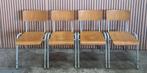 10 x Vintage schoolstoelen hout kantine cafe stoelen bistro, Huis en Inrichting, Stoelen, Ophalen of Verzenden, Zo goed als nieuw