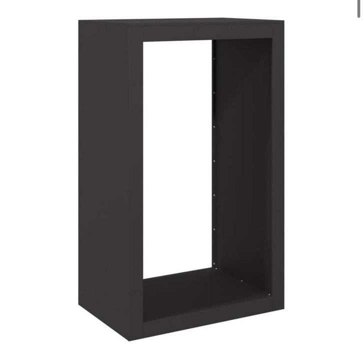 Haardhoutrek 60x40x100 cm staal zwart, nieuw in doos, Tuin en Terras, Haardhout, Minder dan 3 m³, Ophalen of Verzenden