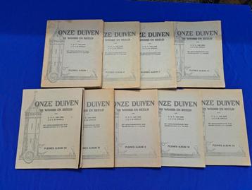 Pleines plaatjes albums 9 st. Onze duiven in woord en beeld beschikbaar voor biedingen