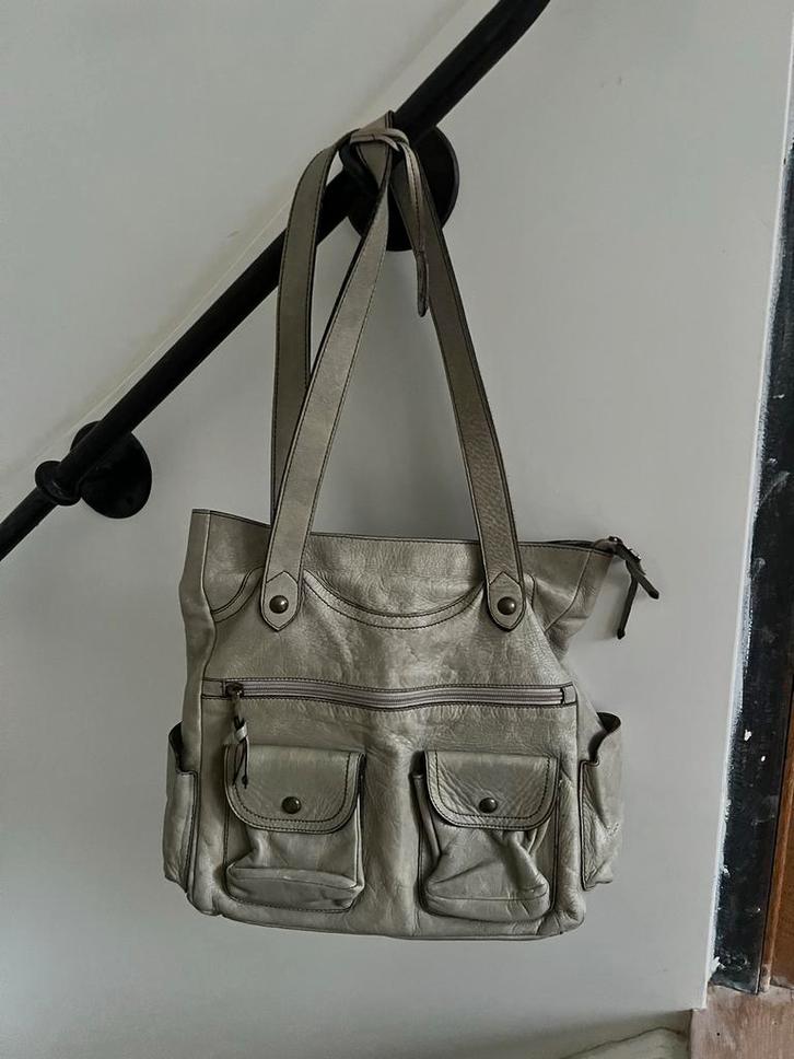 Lanidor Handtas - Beige, Sieraden, Tassen en Uiterlijk, Tassen | Damestassen, Gebruikt, Handtas, Beige, Ophalen of Verzenden