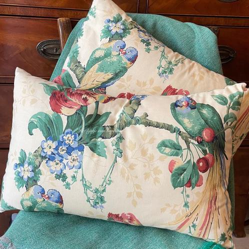 Engelse SET kussens Arthur Sanderson Guadeloupe, Huis en Inrichting, Woonaccessoires | Kussens, Nieuw, Overige kleuren, Rechthoekig