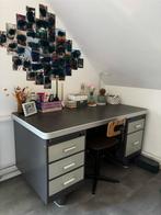 Industrieel vintage bureau, Ophalen, Gebruikt, Bureau