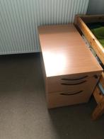 Bureau ladeblok kleur beuken, Huis en Inrichting, Bureaus, Ophalen, Zo goed als nieuw, Bureau