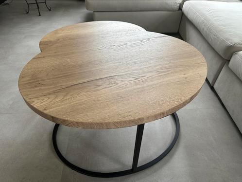 Salon bijzet tafels set van 2, Huis en Inrichting, Tafels | Salontafels, Zo goed als nieuw, 50 tot 75 cm, 50 tot 100 cm, Ovaal