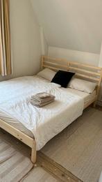 Ikea Bed 140x200 - Hout - Zonder Matras!, Ophalen, Bruin, 140 cm, Zo goed als nieuw