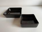 Set 2 Arabia Finland Kilta Schaaltjes Zwart Kaj Franck 70’s, Ophalen of Verzenden