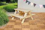 Jimmy kinder picknick bank, Tuin en Terras, Ophalen of Verzenden, Nieuw, Rechthoekig, Hout