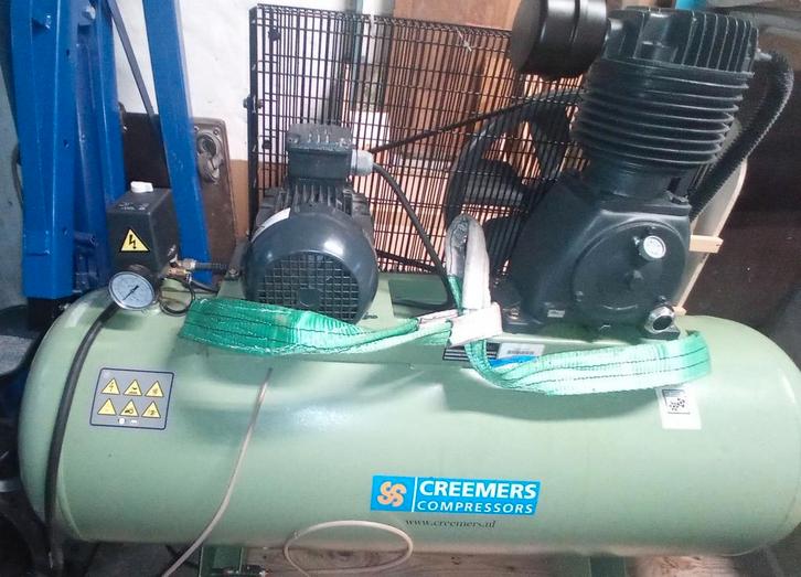Creemers CSG380/200K Compressor, Doe-het-zelf en Verbouw, Compressors, Gebruikt, 10 bar of meer, 100 liter of meer, 400 tot 800 liter/min