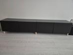 Ikea Besta TV Meubel - Zwartbruin, Ophalen, Overige materialen, 100 tot 150 cm, Zo goed als nieuw