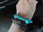 Turquoise Armband, ~Size: ca 18/21 cm, Verzenden, Nieuw, Blauw, Overige materialen