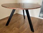 Ronde eettafel, Huis en Inrichting, Tafels | Eettafels, Ophalen, Gebruikt, 100 tot 150 cm, Rond