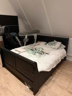 2 persoons vintage bed 200x160cm, Ophalen, Gebruikt, Zwart, Tweepersoons