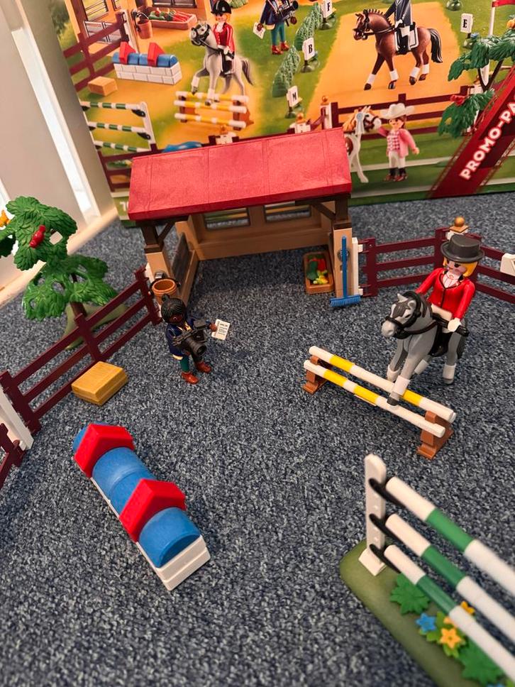 PLAYMOBIL Paarden Parcours Set 70337, Kinderen en Baby's, Speelgoed | Playmobil, Gebruikt, Complete set, Ophalen of Verzenden