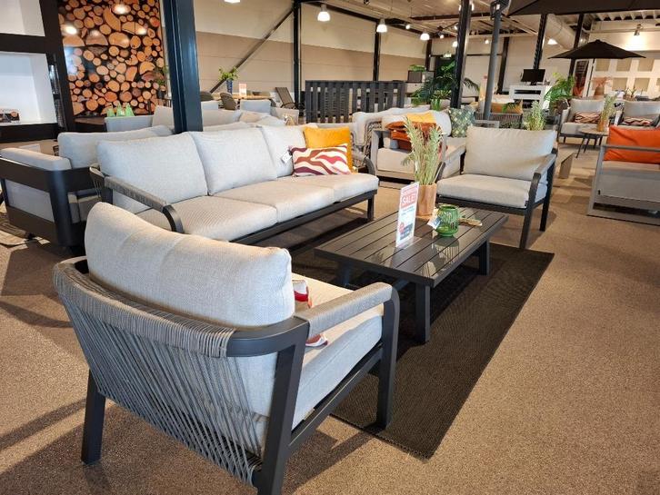 Tarera loungeset Garden Impressions, Tuin en Terras, Tuinsets en Loungesets, Nieuw, Loungeset, Aluminium, 5 zitplaatsen, Bank