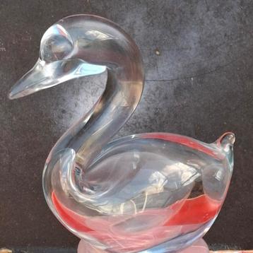 Zwaan . Kristal.  11 cm. beschikbaar voor biedingen