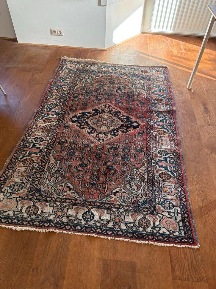 Heriz Perzisch Tapijt - Handgeknoopt, Huis en Inrichting, Stoffering | Tapijten en Kleden, Gebruikt, 100 tot 150 cm, 200 cm of meer