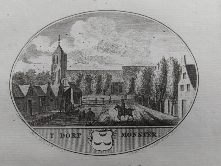 62 / Monster - Gravure uit 1793 door Oleffen & Bakker, Antiek en Kunst, Kunst | Etsen en Gravures, Ophalen of Verzenden