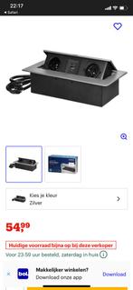 Stekkerdoos met USB - Pop-up stekkerblok met 2 stopcontacten, Doe-het-zelf en Verbouw, Ophalen of Verzenden, Zo goed als nieuw
