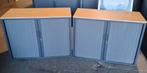 2 roldeurkasten van 100 breed met legbord voor € 150,-, Ophalen, Gebruikt, 100 tot 150 cm, Metalen roldeurkasten