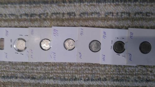 munten10 cent zilver munten, Postzegels en Munten, Munten | Nederland, Losse munt, 10 cent, Koningin Wilhelmina, Zilver, Ophalen of Verzenden