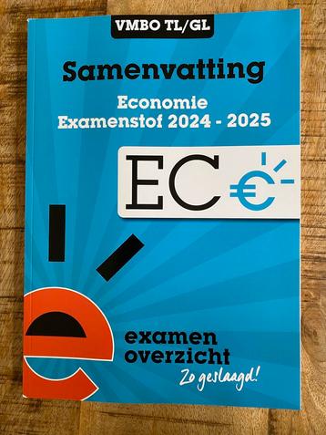 Samenvatting Examenstof Economie VMBO TL/GL beschikbaar voor biedingen