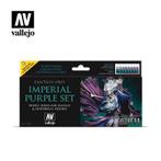 74104 Vallejo Fantasy Pro Imperial Purple Set (8 x 17 ml), Hobby en Vrije tijd, Modelbouw | Figuren en Diorama's, Nieuw, Acrylicosvallejo