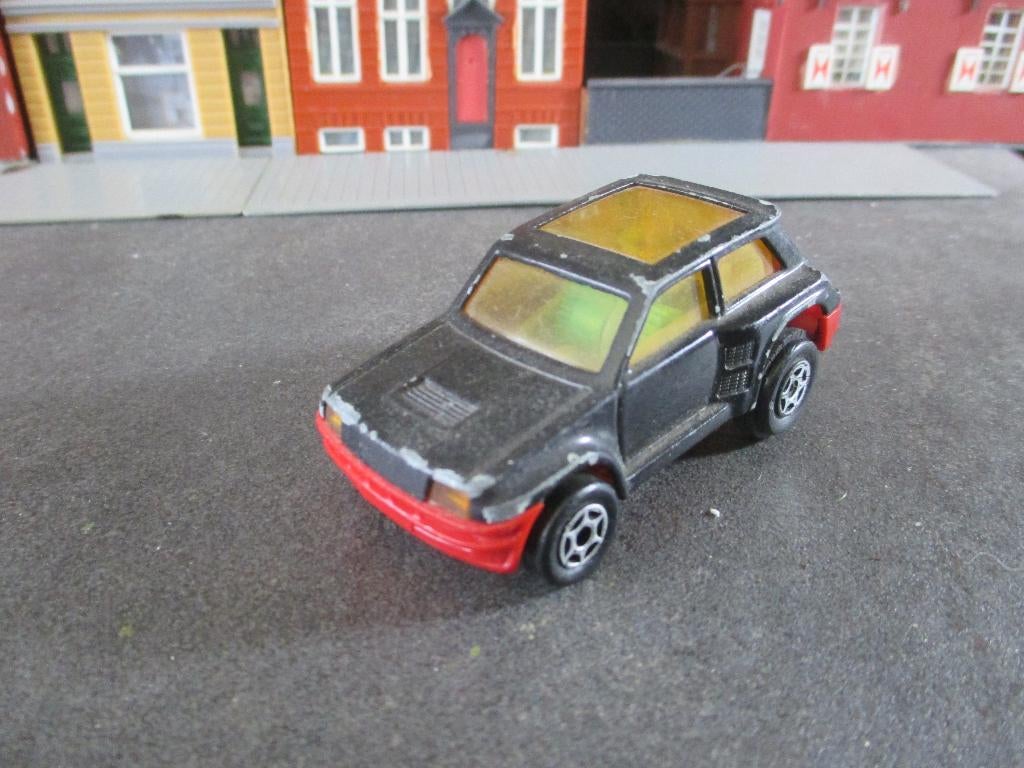 Renault 5 Turbo 2 - 'Majorette Motor' met frictiemotor zwart, Ophalen of Verzenden, Gebruikt, Auto
