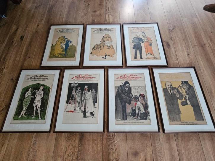 de nieuwe Amsterdammers Jan sluijters krant / zeefdruk, Antiek en Kunst, Kunst | Litho's en Zeefdrukken, Ophalen of Verzenden