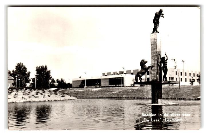 Lexmond, Beelden in de vijver voor "De Laak", Verzamelen, Ansichtkaarten | Nederland, Ongelopen, Utrecht, 1960 tot 1980, Verzenden