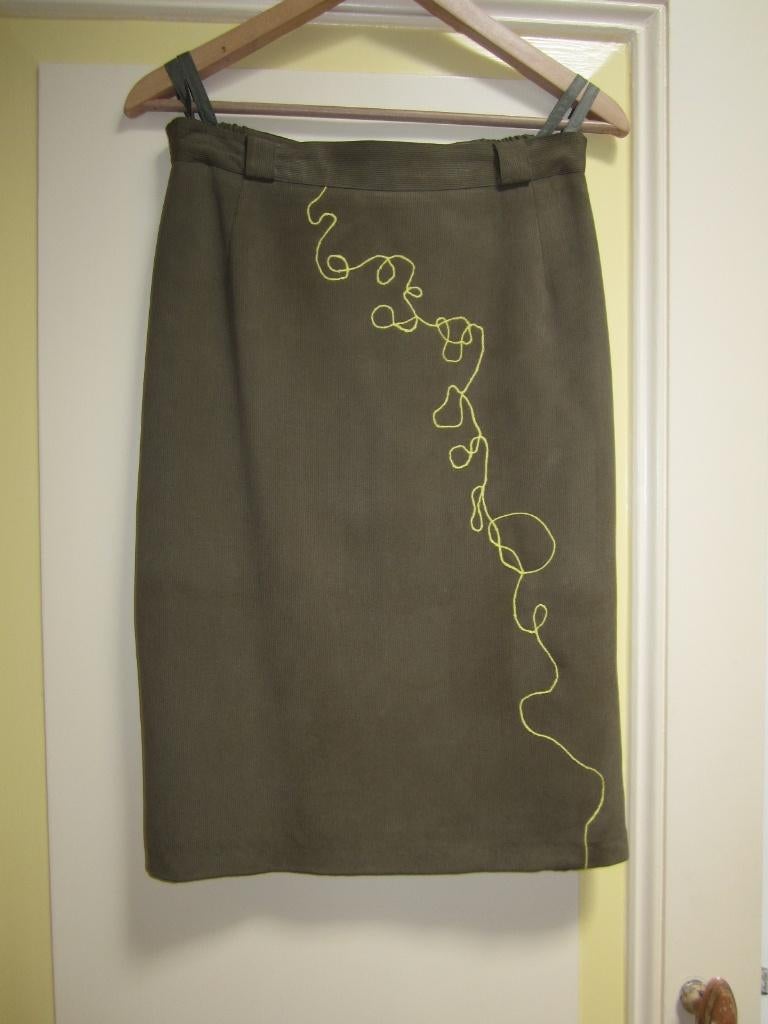 mosgroen zijden mantelpak jaren 80 maat 40, Kleding | Dames, Jasjes, Kostuums en Pakken, Zo goed als nieuw, Kostuum of Pak, Maat 38/40 (M)